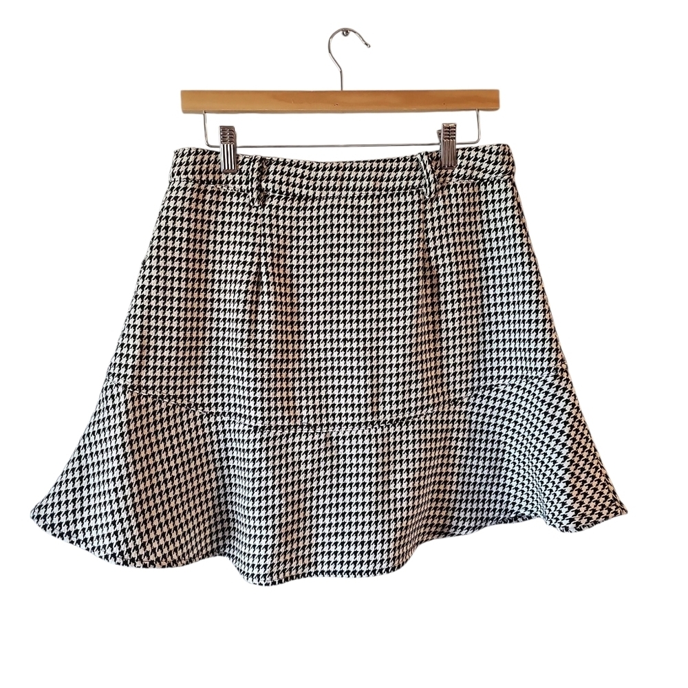 Draper James Houndstooth Skirt Mini Sz 8 WS25 - Picture 6 of 9
